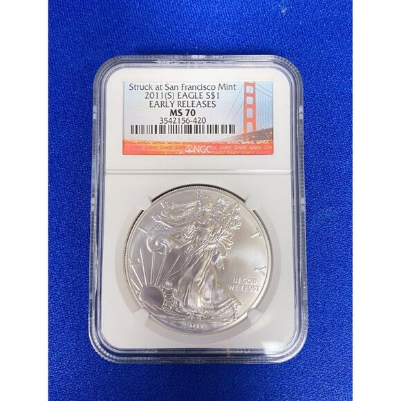 「訳あり」NGC MS70 2011 イーグル銀貨 EARLY RELEASES 訳あり」NGC MS70 2011 イーグル銀貨 EARLY RELEASES - メルカリ